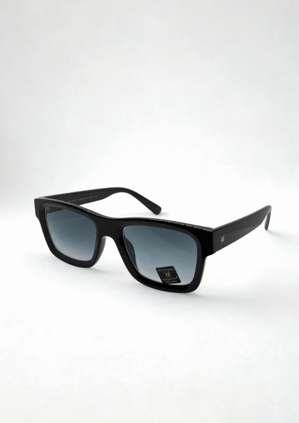 Velocity Black Rectangular Sunglasses