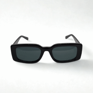 Monarch Black Rectangular Sunglasses