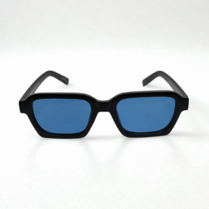 Square Retro Blue Lens Sunglasses