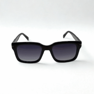 Ebon Horizon – Classic Square Sunglasses in Gloss Black