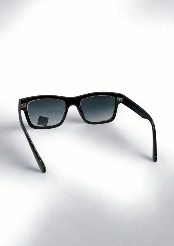 Velocity Black Rectangular Sunglasses - Image 4