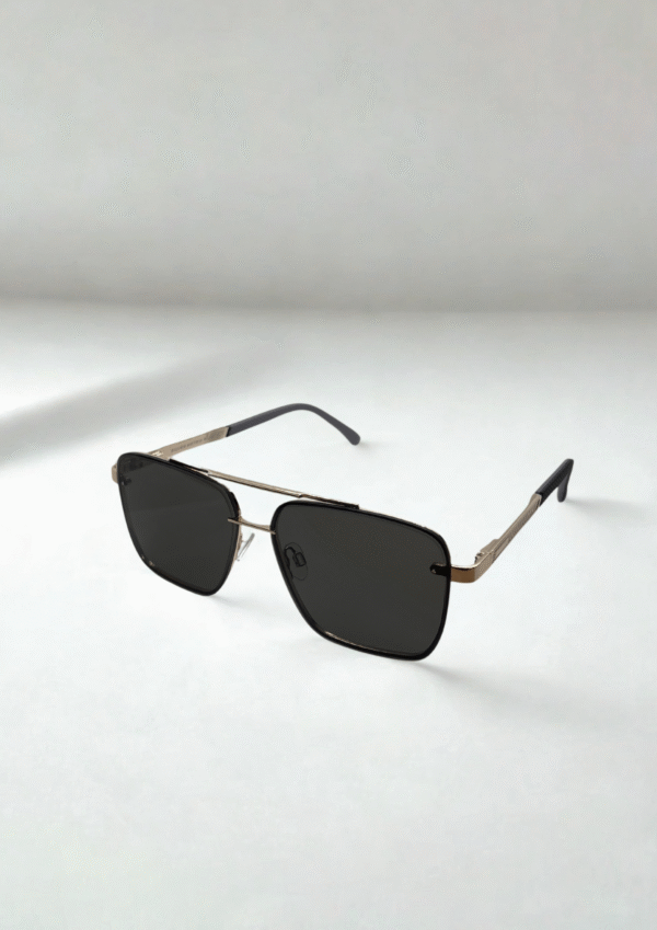 Aviator-Style Gradient Lens Sunglasses