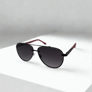 Matte Black Modern Aviator Sunglasses – Smoke Lens Edition