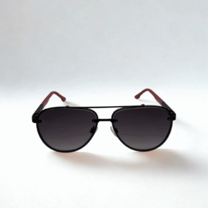 Matte Black Modern Aviator Sunglasses – Smoke Lens Edition