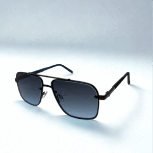 Square Gradient Aviator Sunglasses – Midnight Blue Frame