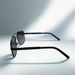 Square Gradient Aviator Sunglasses – Midnight Blue Frame