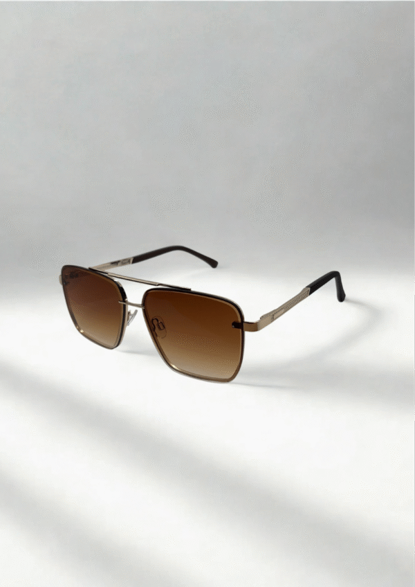 Square Gradient Sunglasses – Bronze Edition