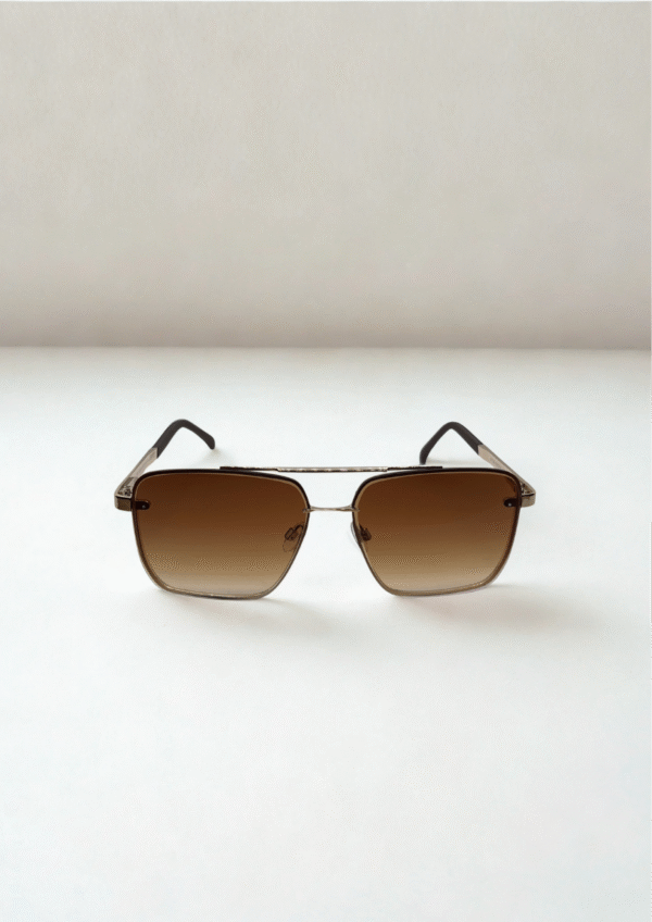Square Gradient Sunglasses – Bronze Edition - Image 3
