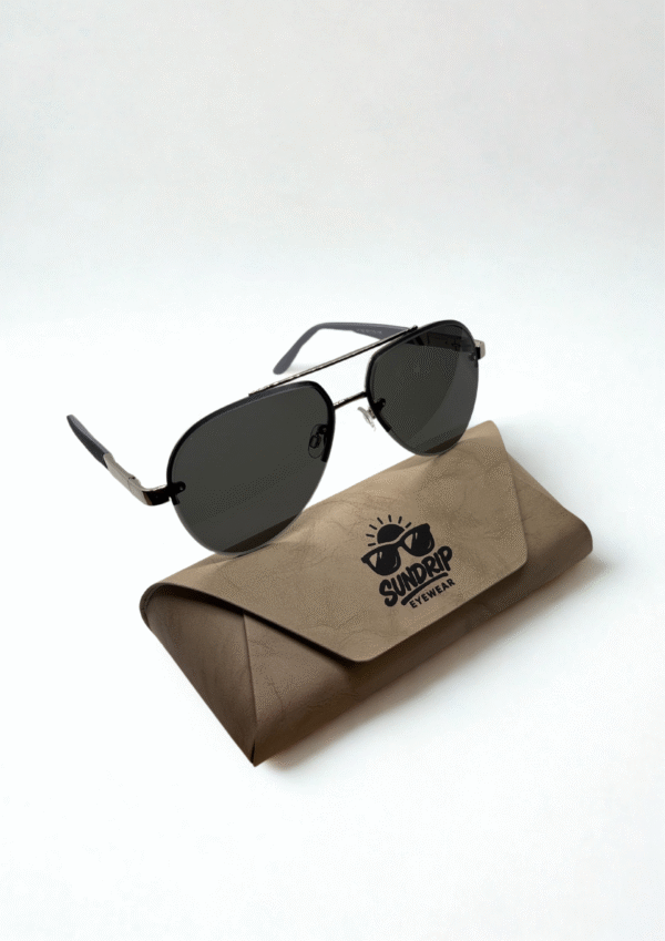 Classic Dark Tint Aviator Sunglasses - Image 6