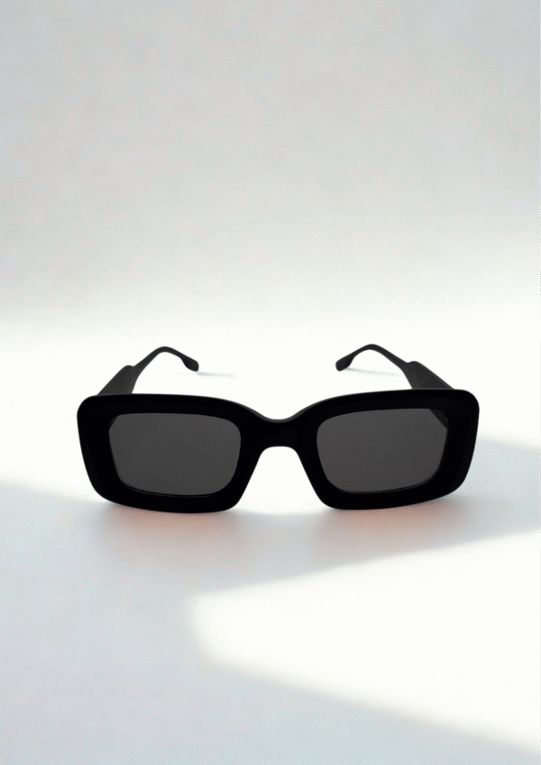 VelvetEdge Rectangle Sunglasses - Image 2