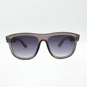 Matte Brown Aviator-Style Sunglasses