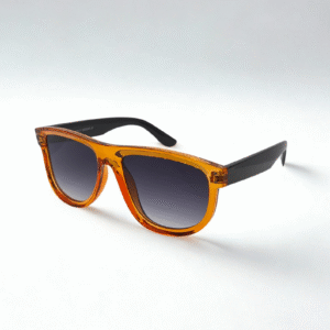 Amber & Black Wayfarer Sunglasses