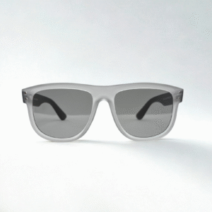 Frosted Grey & Black Wayfarer Sunglasses