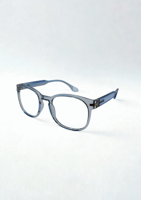 Blue Acetate Eyeglasses – Classic Square Frame