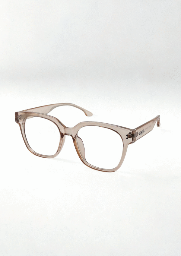 Brown Square Frame Glasses