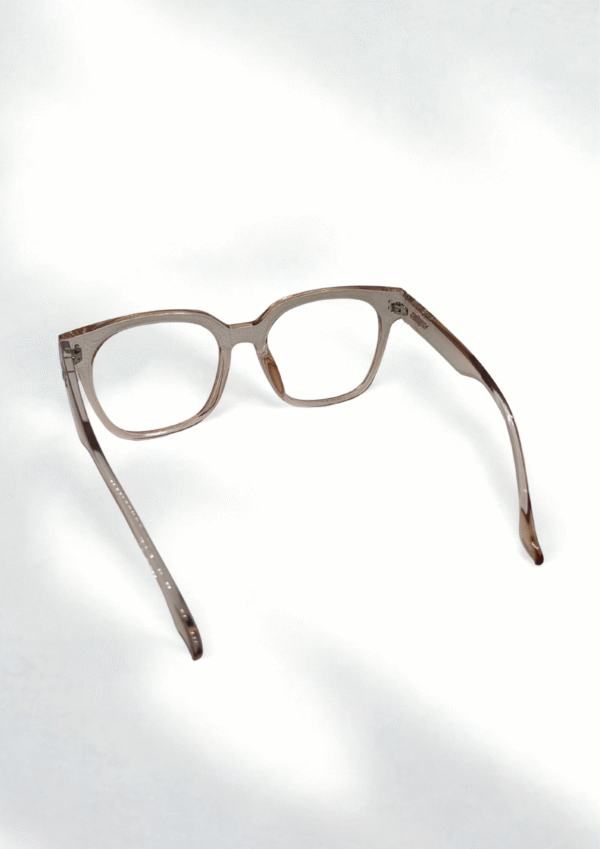Brown Square Frame Glasses - Image 5