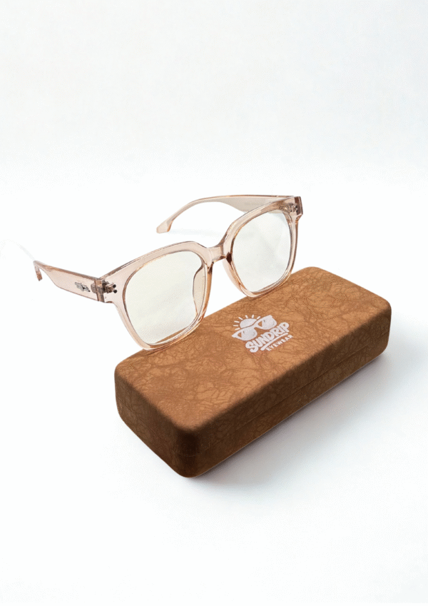 Brown Square Frame Glasses - Image 6