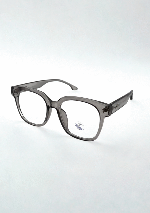 Gray Square Eyeglasses