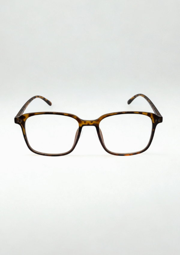 TortoiseShell Retro Square Eyeglasses - Image 2