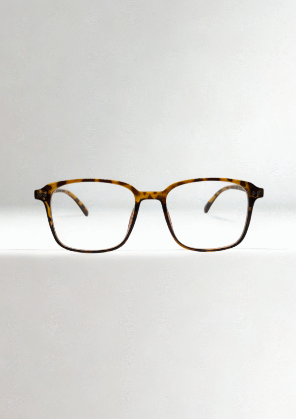 TortoiseShell Retro Square Eyeglasses - Image 3