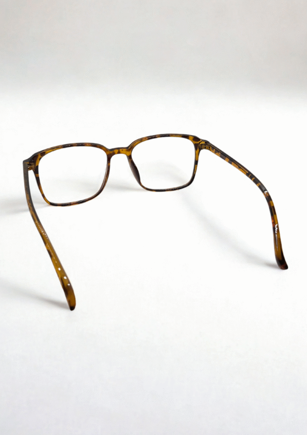 TortoiseShell Retro Square Eyeglasses - Image 5