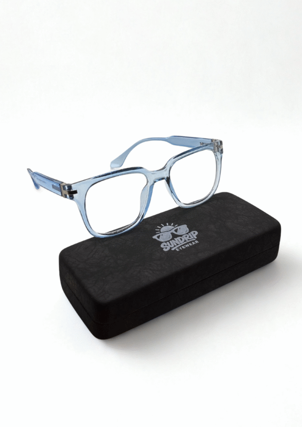 Translucent Blue Eyeglasses - Image 5