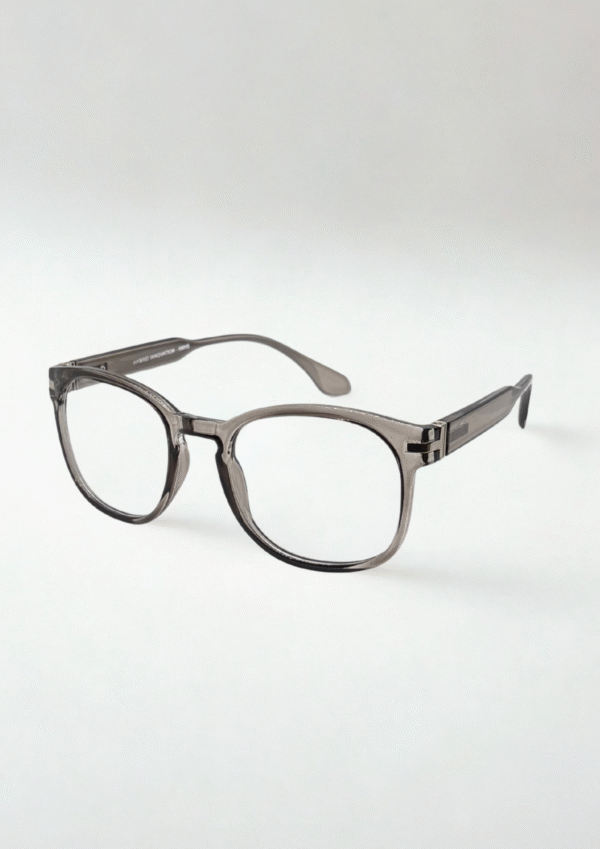 Grey Acetate Eyeglasses – Classic Square Frame