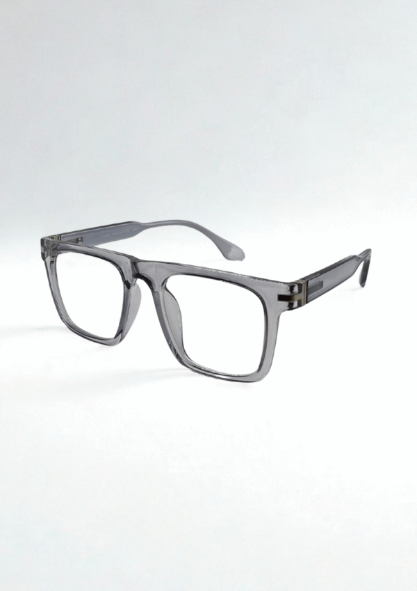 Grey Square Frame Glasses